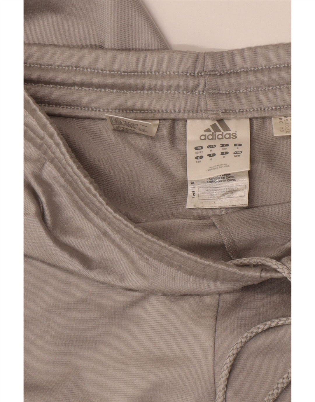 Adidas Mens Tracksuit Trousers UK 40/42 Medium  Grey Polyester