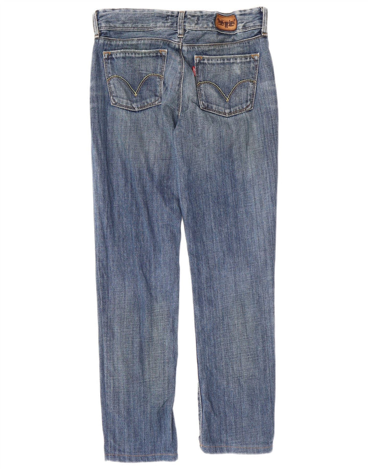 LEVI'S Womens 507 Straight Jeans W27 L27 Blue Cotton