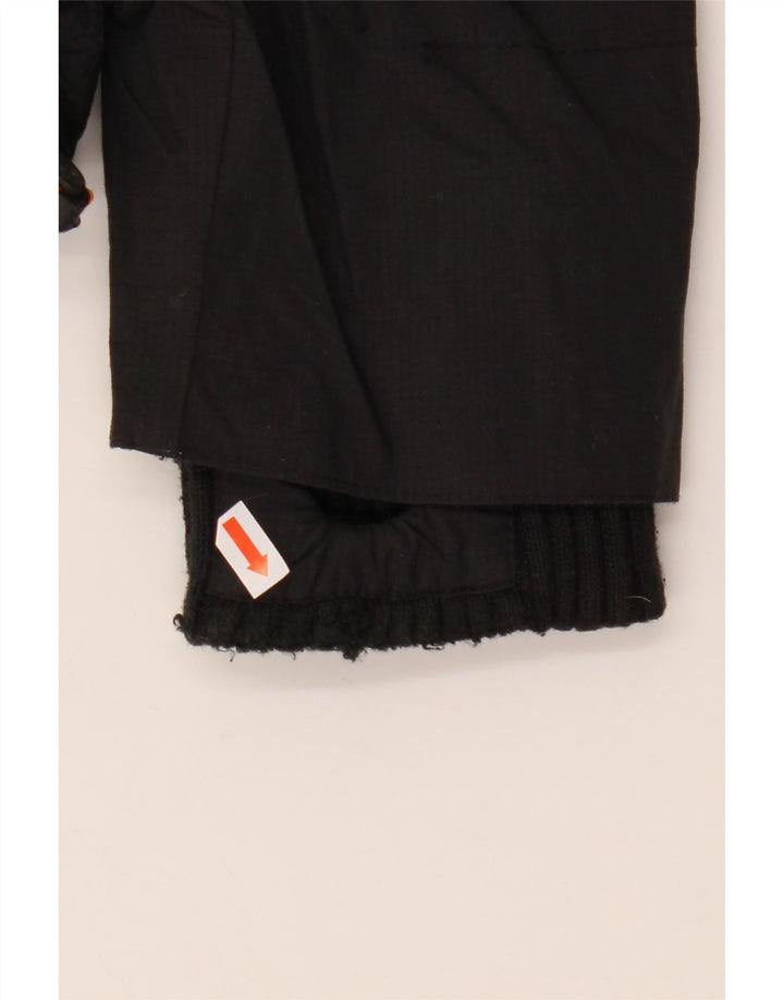 SUPERDRY Womens Windbreaker Jacket UK 16 Large Black Nylon