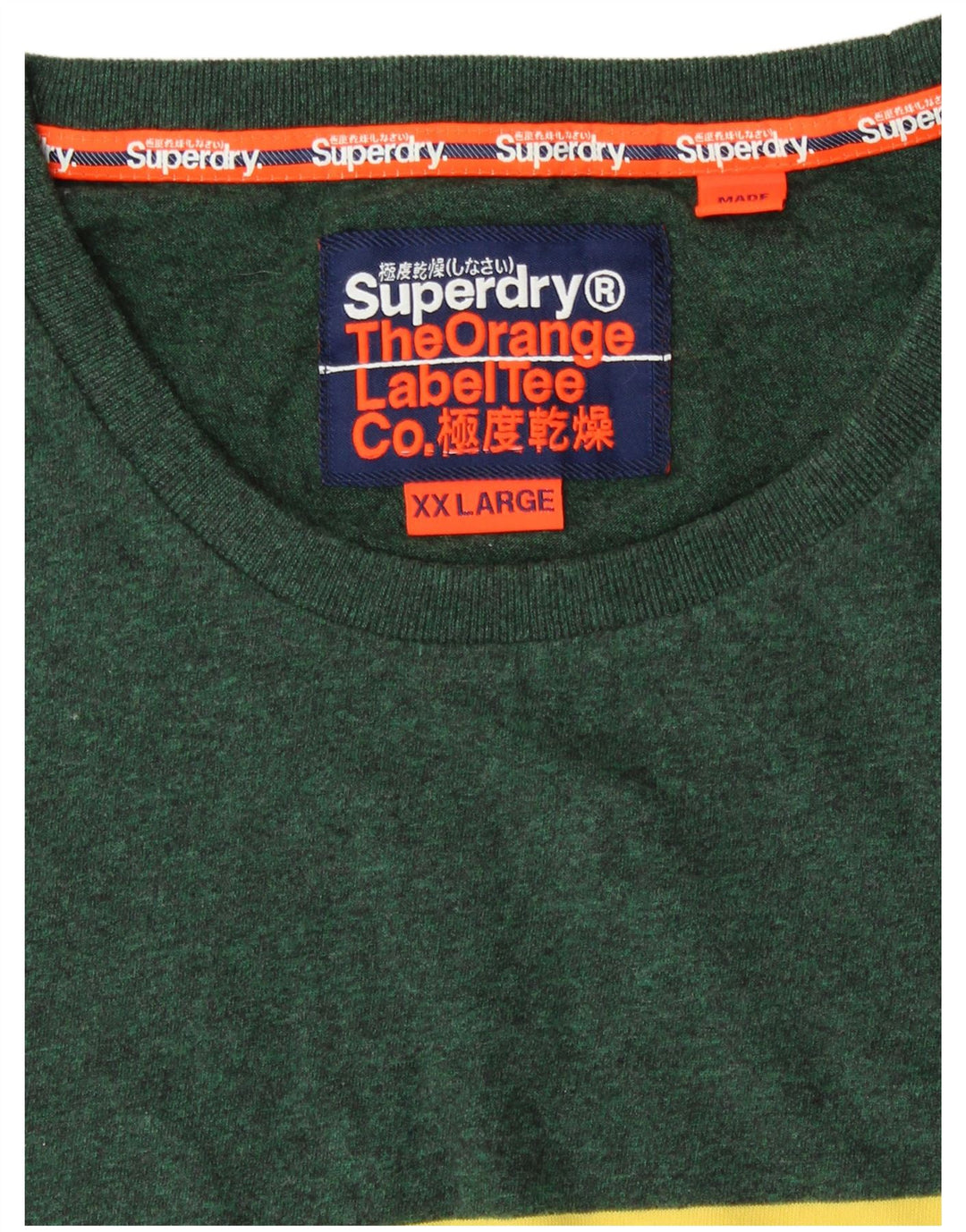 Superdry Mens T-Shirt Top 2XL Grey Colourblock Cotton