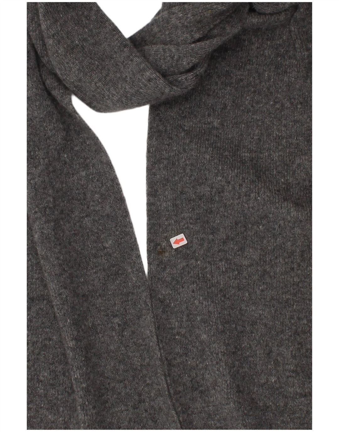 Benetton Mens Rectangle Scarf One Size Grey Classic