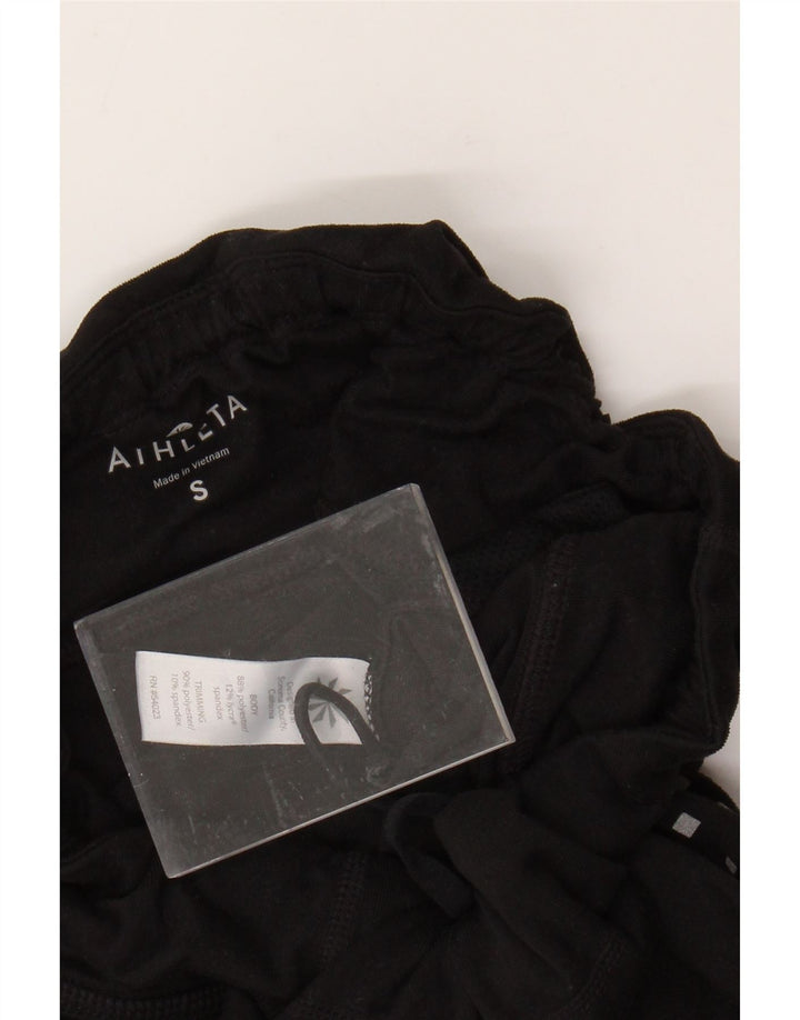 ATHLETA Womens Leggings UK 10 Small  Black Geometric Polyester