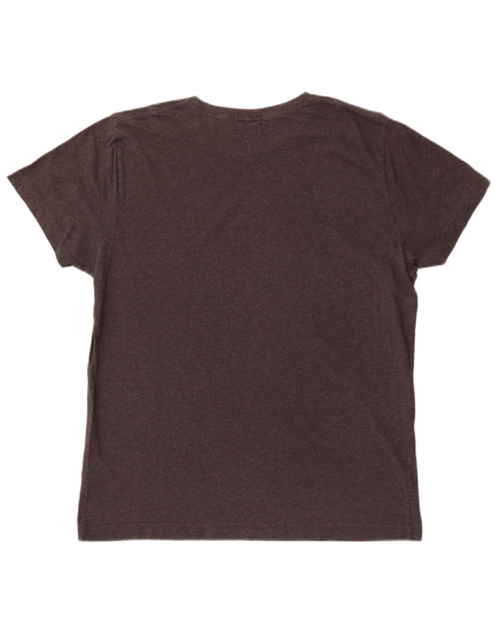 GANT Mens Regular T-Shirt Top Large Grey Cotton