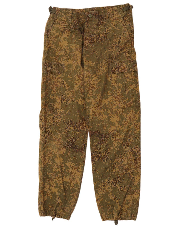 Mil-Tec Mens Joggers Cargo Trousers Medium W32 L32 Khaki Camouflage