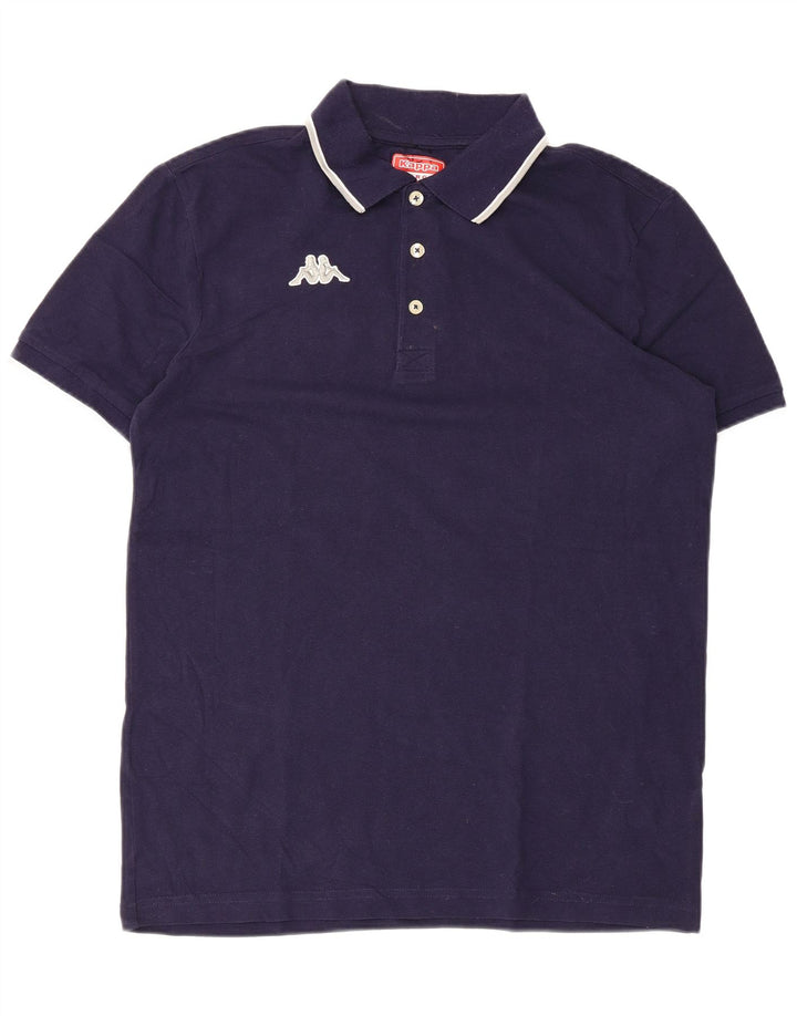 KAPPA Mens Polo Shirt Large Navy Blue Cotton
