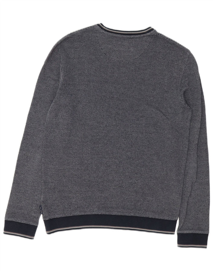 Ted Baker Mens Sweatshirt Jumper Size 2 Small Navy Blue Cotton