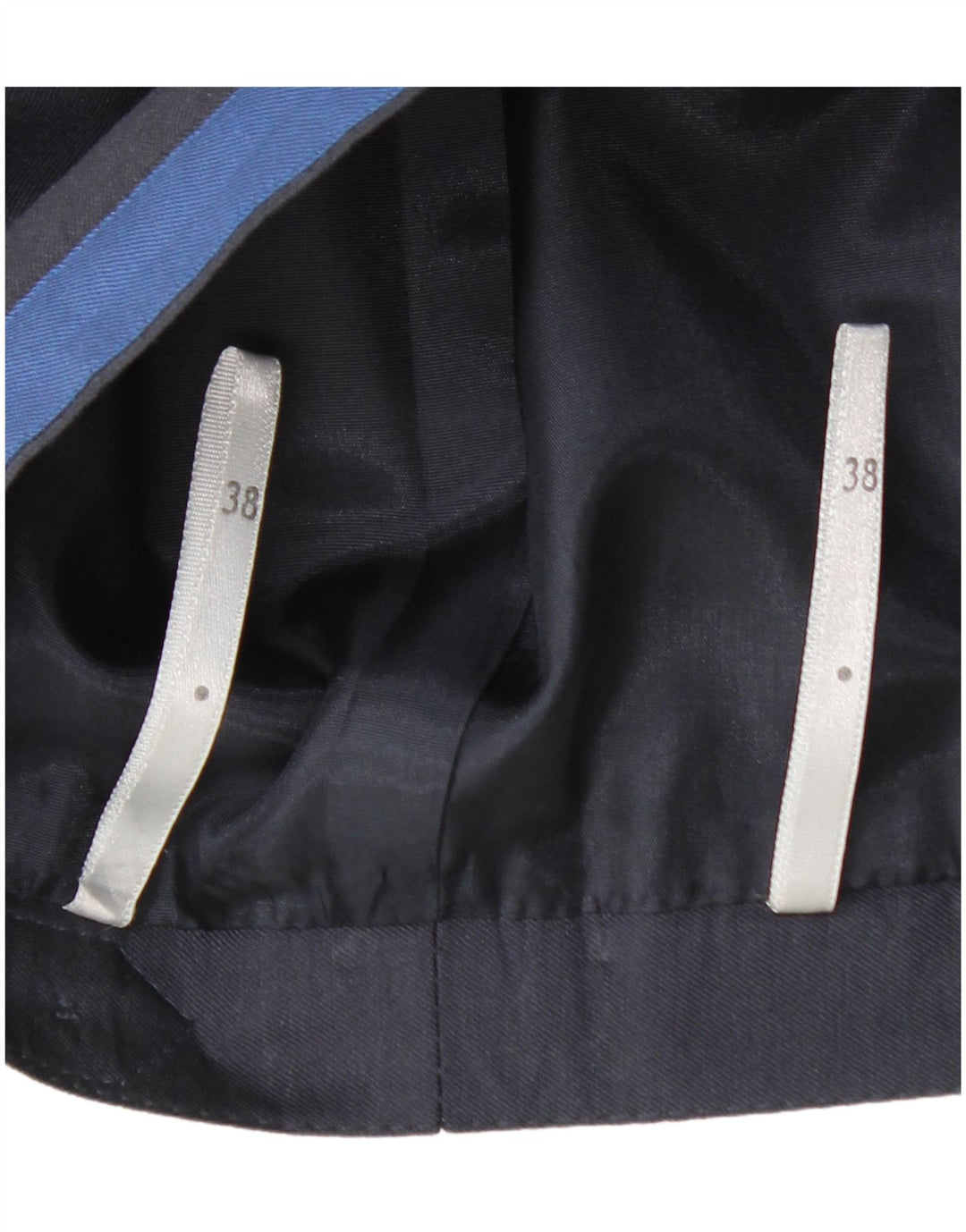 VINTAGE Womens High Waist A-Line Skirt EU 38 Medium W28  Navy Blue