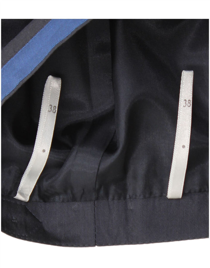 VINTAGE Womens High Waist A-Line Skirt EU 38 Medium W28  Navy Blue