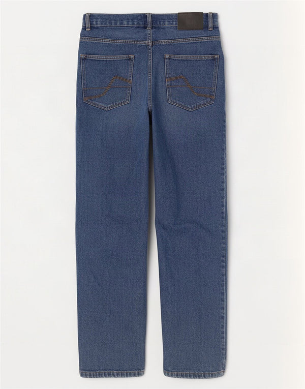 Pierre Cardin Mens Regular Fit Straight Jeans W34 L29 Blue Cotton