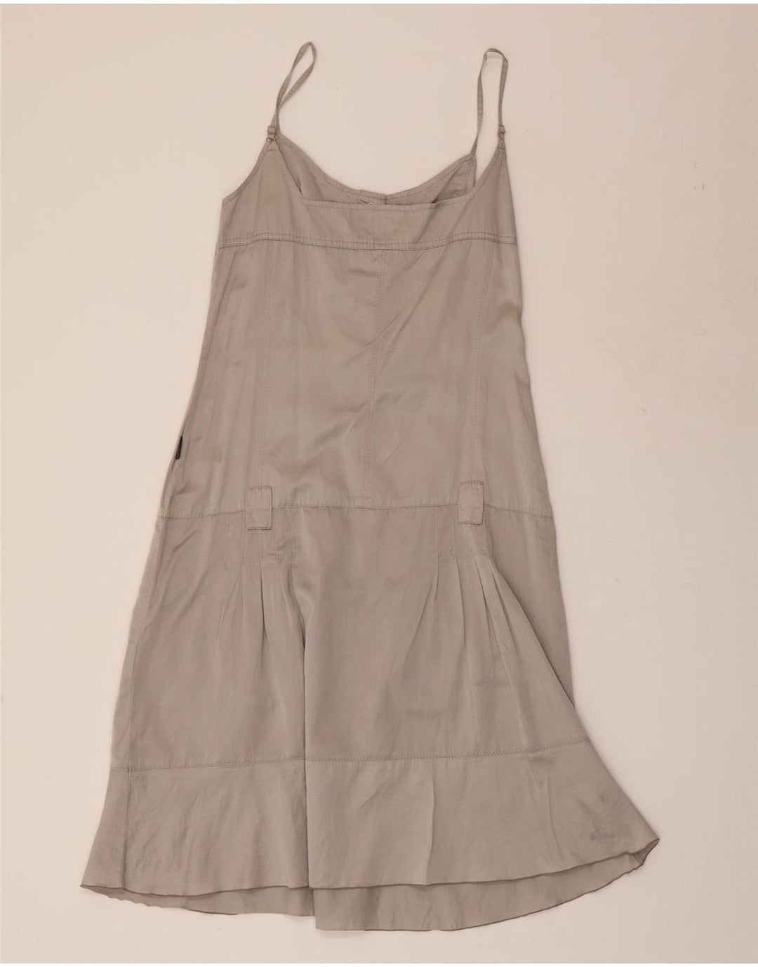 CALVIN KLEIN JEANS Womens Sundress UK 18 XL Grey Silk