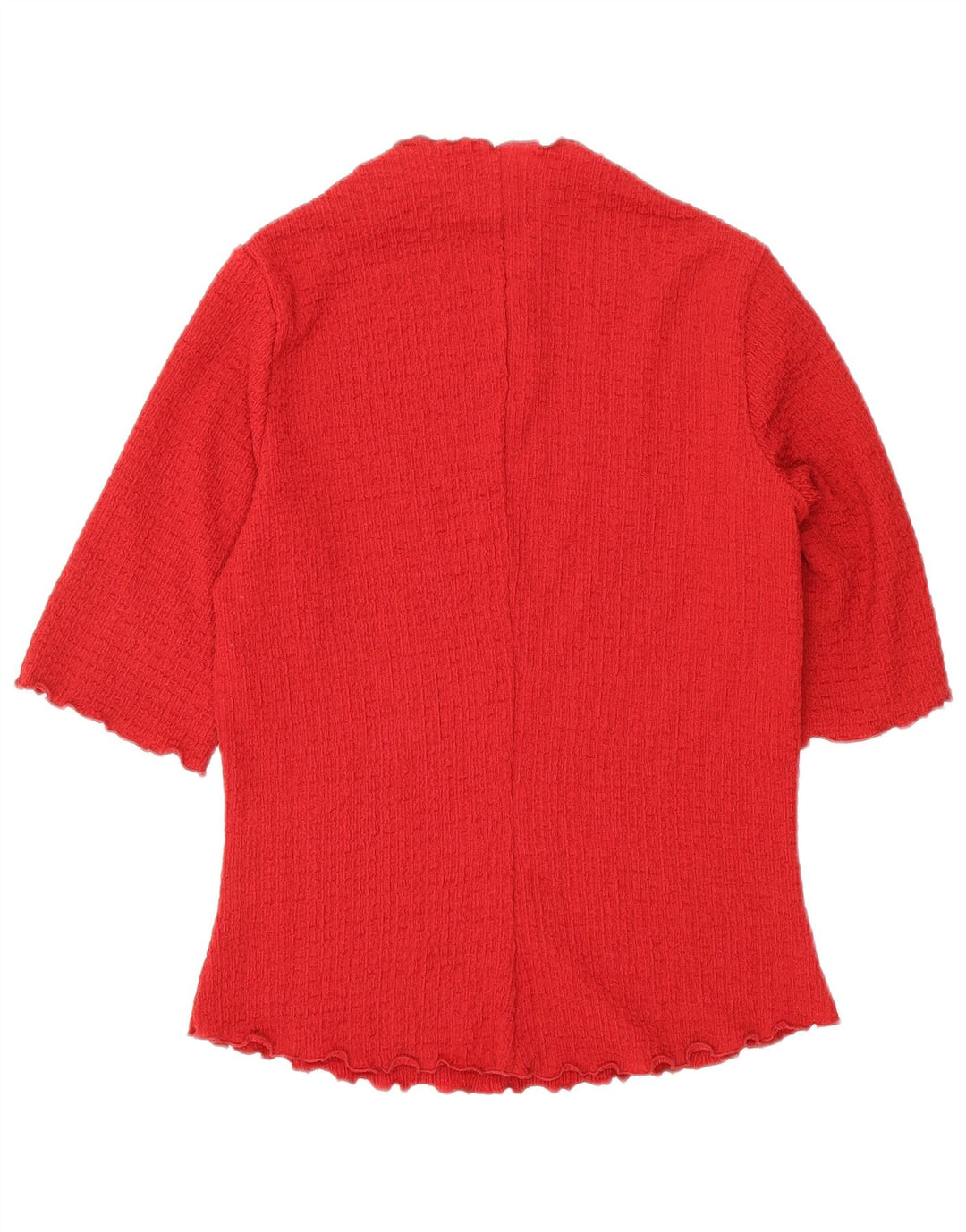 & OTHER STORIES Womens Top 3/4 Sleeve UK 10 Small Red Polyester