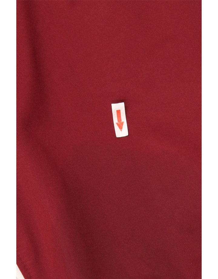 UMBRO Mens Graphic Tracksuit Top Jacket XL Burgundy Polyester