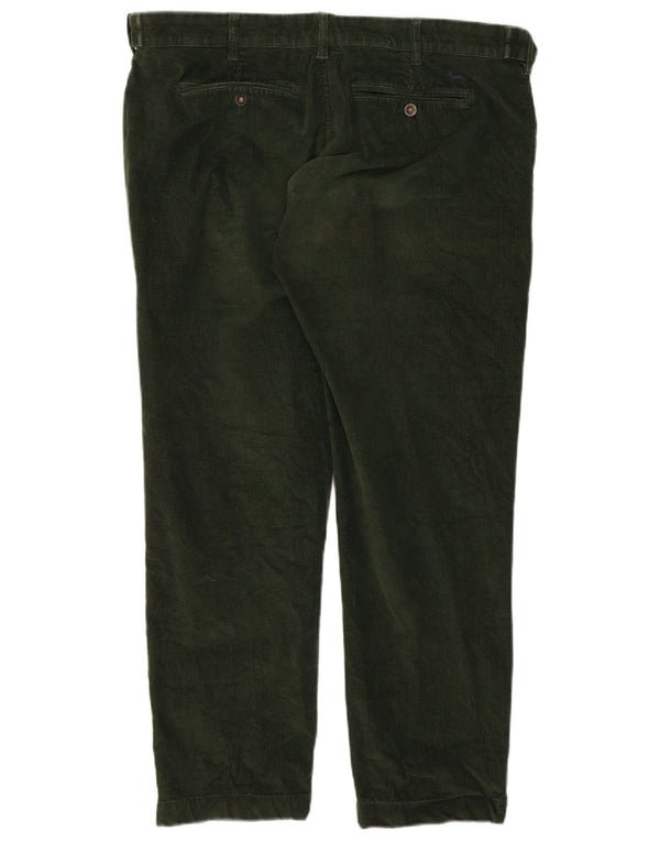 Harmont & Blaine Mens Straight Corduroy Trousers IT 54 2XL W42 L29 Green