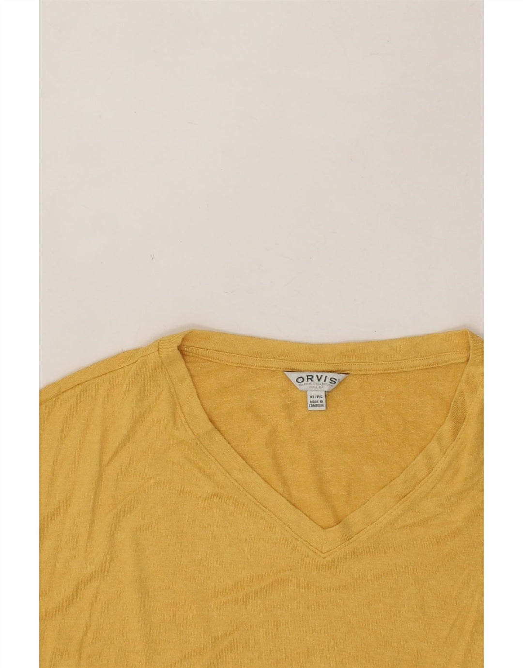 ORVIS Womens Oversized Vest Tank Top UK 18 XL Yellow Polyester Vintage Orvis and Second-Hand Orvis from Messina Hembry 