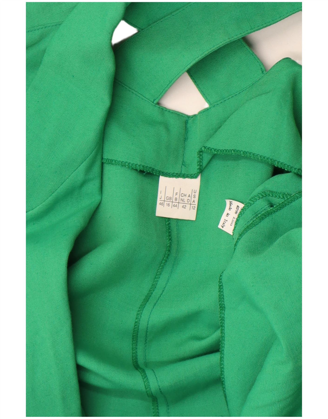 Vintage Womens Short Sleeve 1 Button Blazer Jacket UK 16 Large Green
