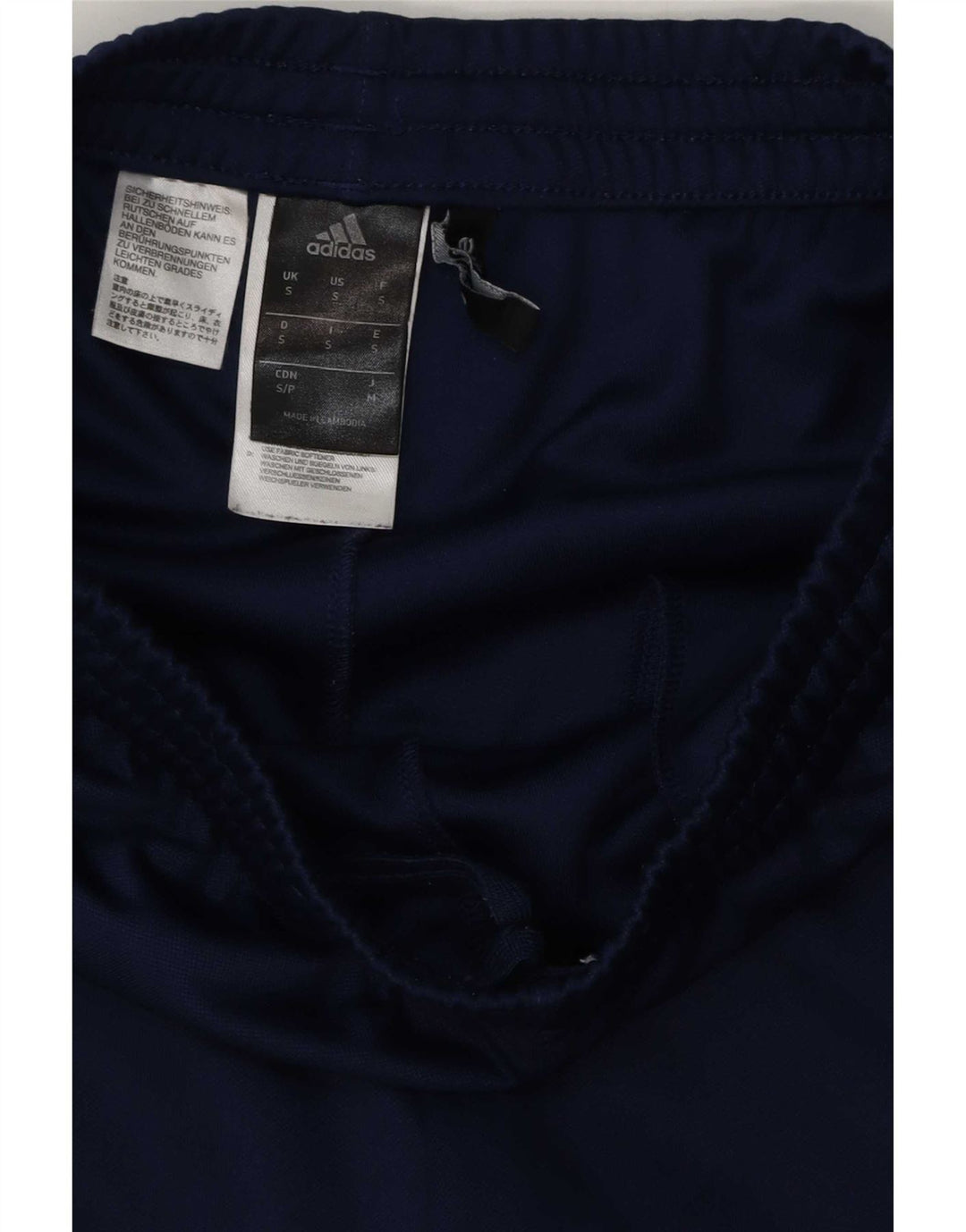 Adidas Mens Climalite Tracksuit Trousers Small Navy Blue Polyester