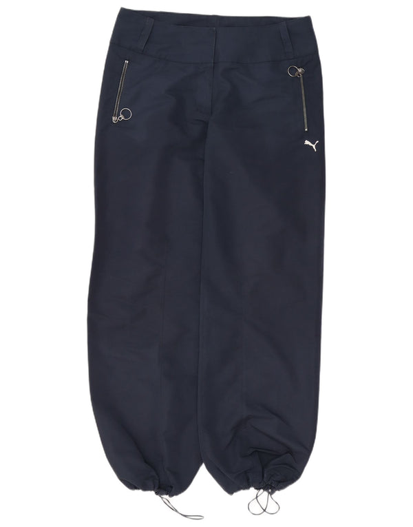 Puma Womens Straight Joggers Casual Trousers UK 12 Medium W30 L3  Navy Blue