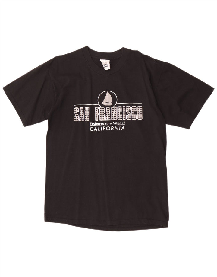 Lee Mens San Francisco Graphic T-Shirt Top Large Black