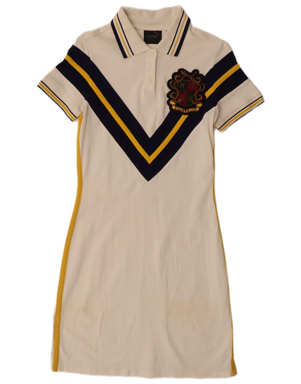 Puma Womens Polo Dress UK 12 Medium  Beige