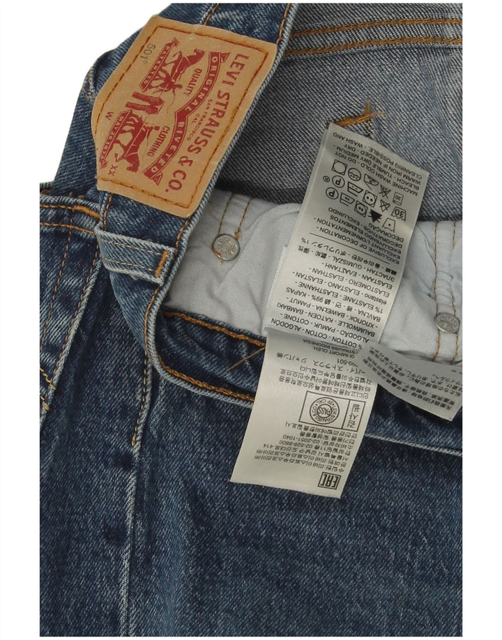 Levi's Mens 501 Straight Jeans W30 L30 Blue Cotton