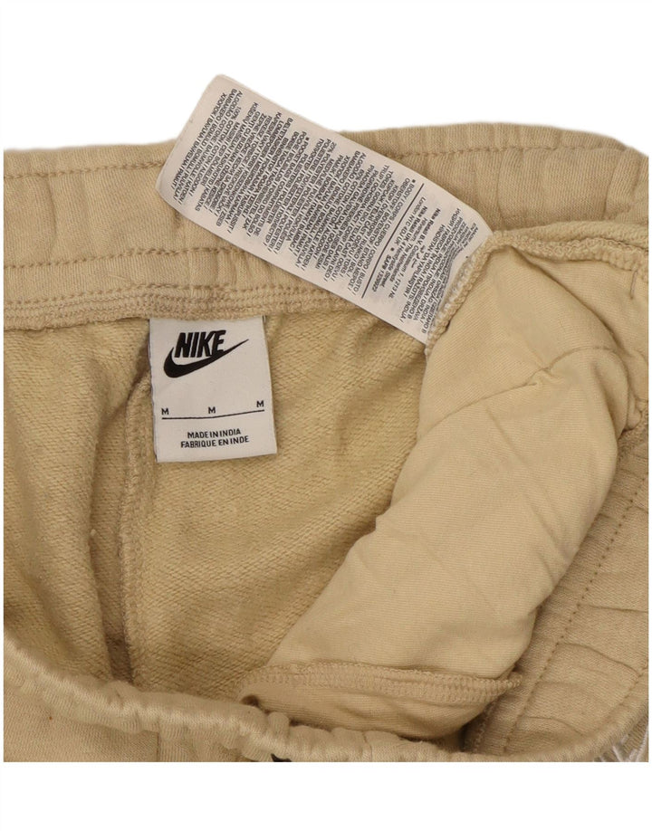 Nike Womens Tracksuit Trousers Joggers UK 14 Medium Beige Cotton