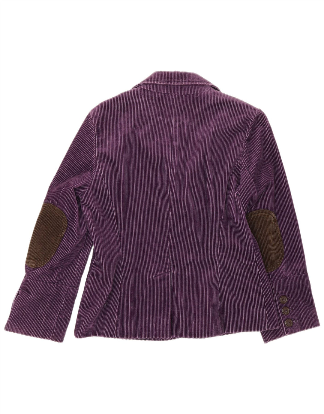Boden Womens 3 Button Corduroy Blazer Jacket UK 12 Medium Purple Cotton