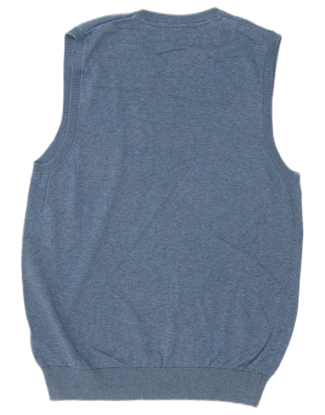 Marks & Spencer Mens Vest Tank Top Medium Blue Cotton
