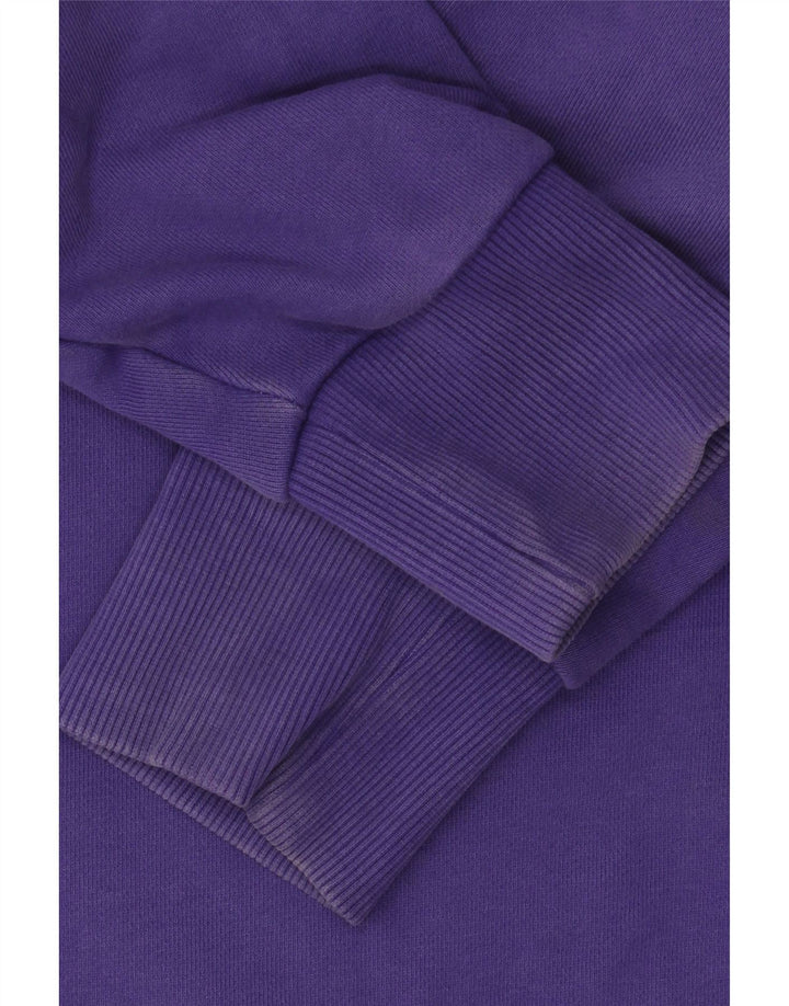 Diesel Mens Graphic Sweatshirt Jumper Small Purple Cotton Logo