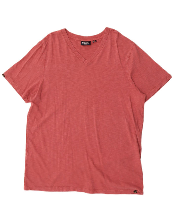 Superdry Mens T-Shirt Top 2XL Red