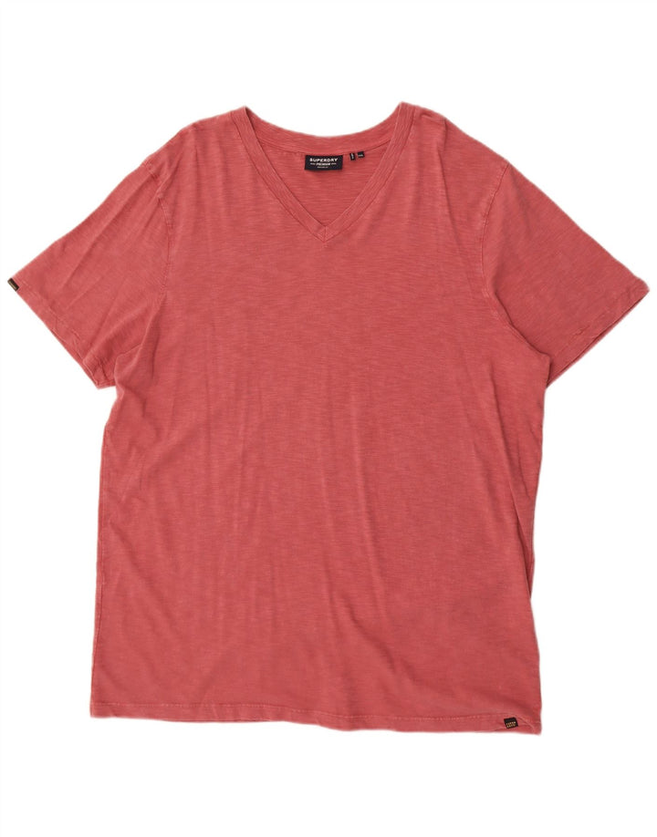 Superdry Mens T-Shirt Top 2XL Red