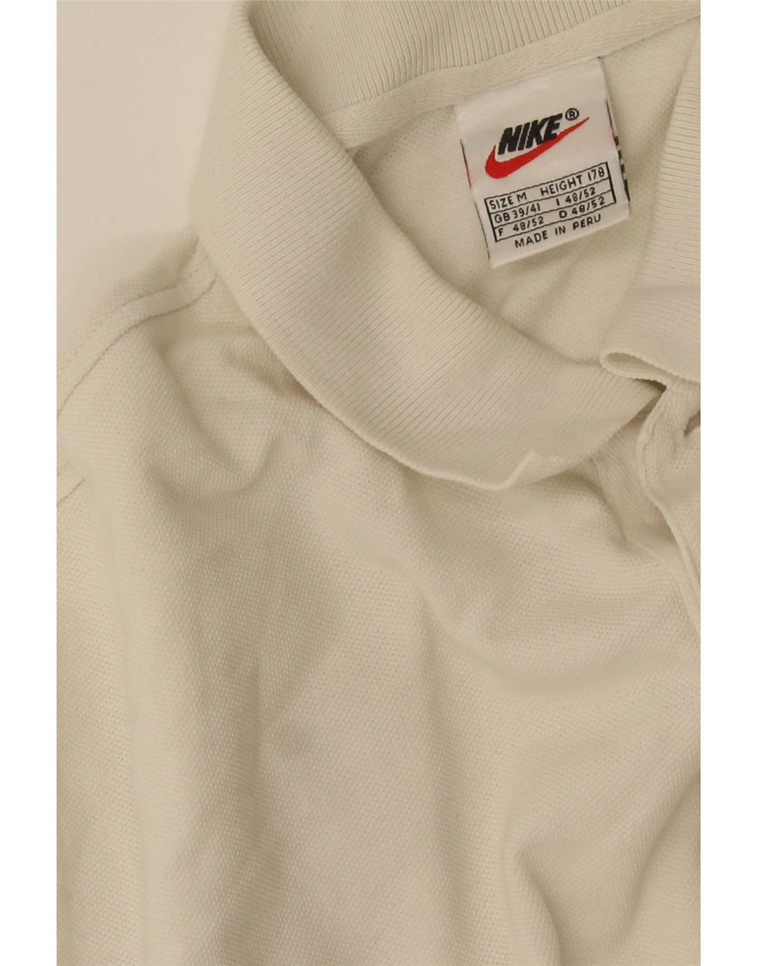 Nike Mens Polo Shirt UK 39/41 Medium White