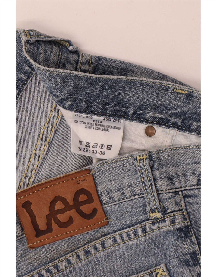 Lee Womens REED Bootcut Jeans  W33 L36 Blue Cotton