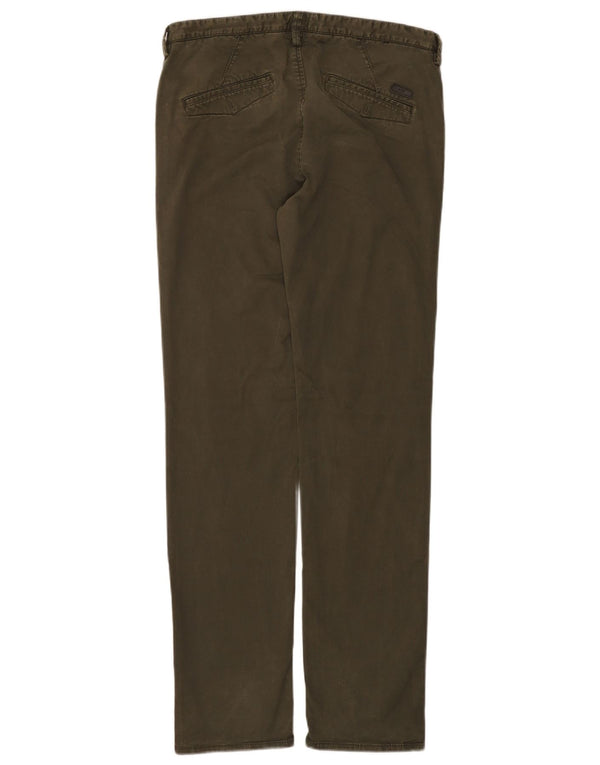 Hugo Boss Mens Slim Chino Trousers IT 48 Medium W32 L32 Khaki Cotton