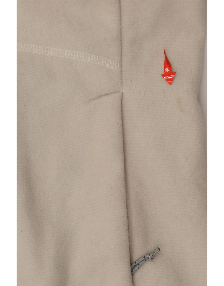 COLUMBIA Womens Interchange Fleece Jacket UK 10 Small Off White Polyester