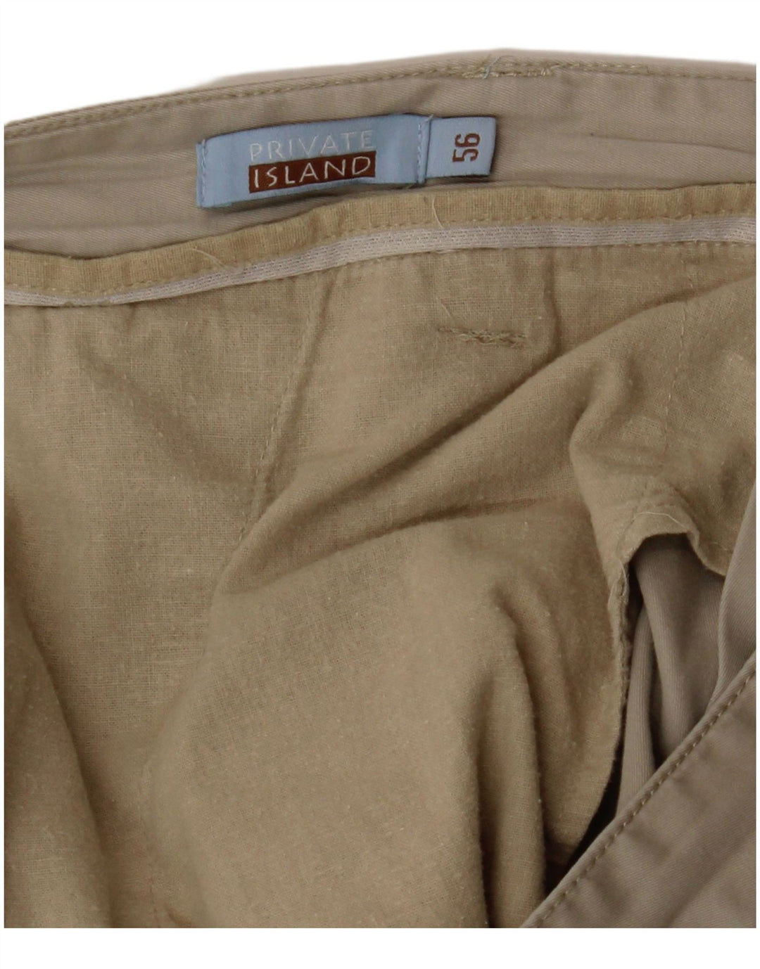 VINTAGE Mens Cargo Shorts IT 56 3XL W40 Beige
