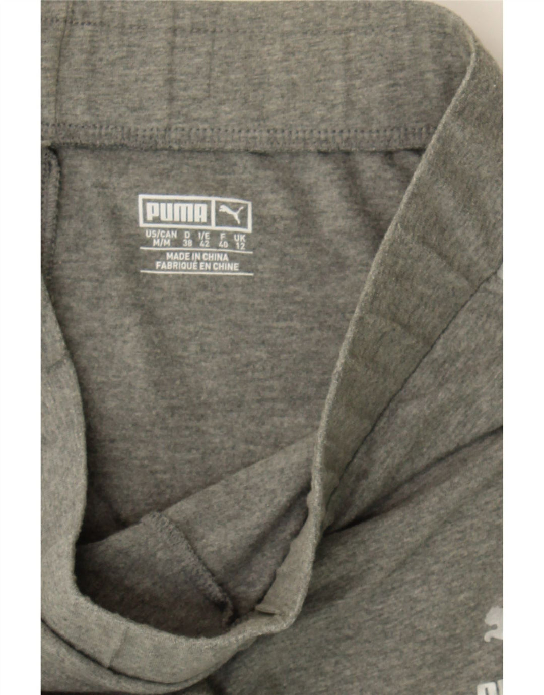 PUMA Womens Leggings UK 12 Medium Grey Colourblock Vintage Puma and Second-Hand Puma from Messina Hembry 