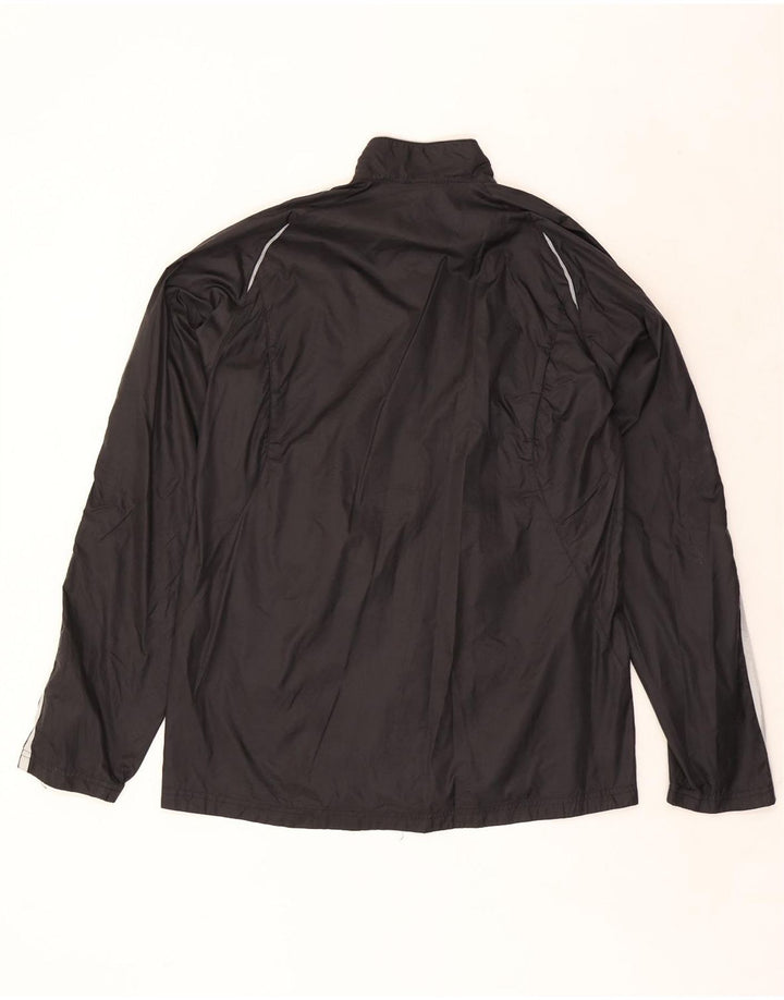 Adidas Mens Rain Jacket UK 38 Medium Black Polyester