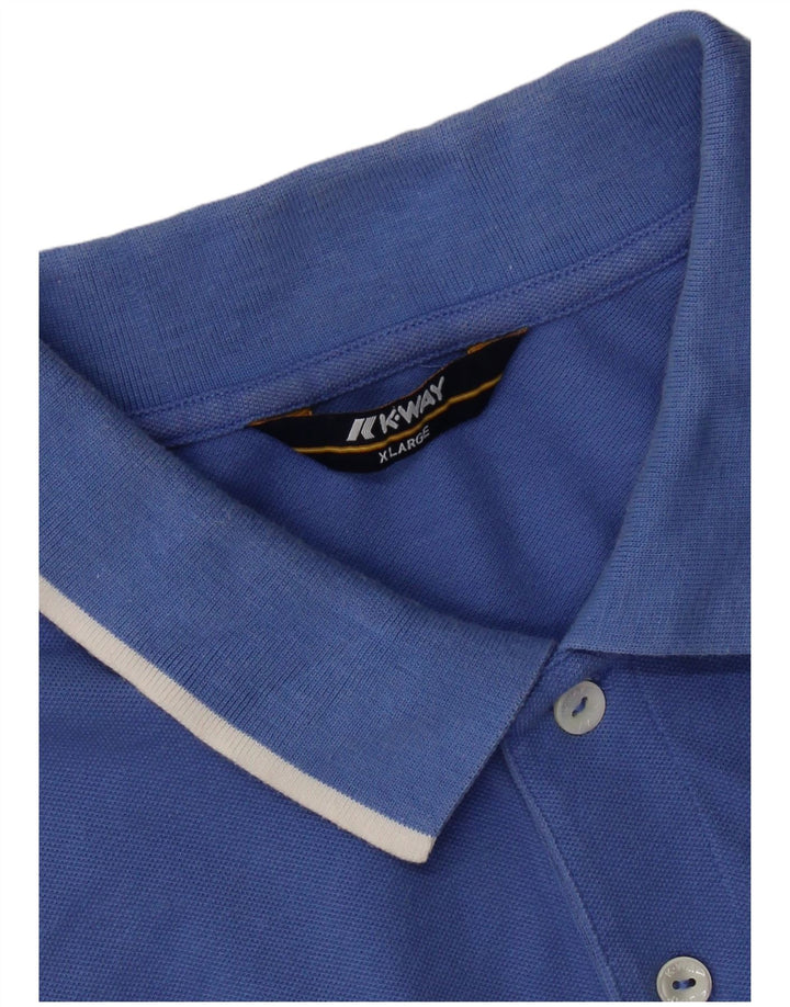 K-WAY Mens Polo Shirt XL Blue