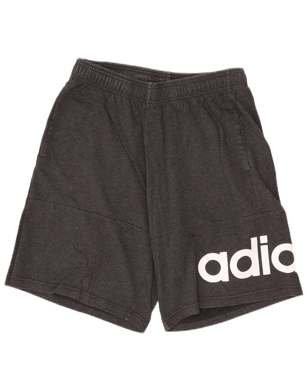 Adidas Mens Graphic Sport Shorts Large  Grey Cotton