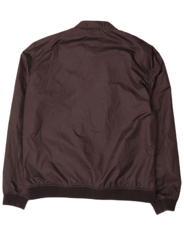 Ted Baker Mens Bomber Jacket Size 6 2XL Black Polyester