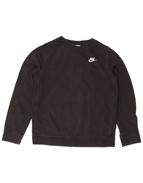 Nike Boys Sweatshirt Jumper 13-14 Years XL Black Cotton Sports
