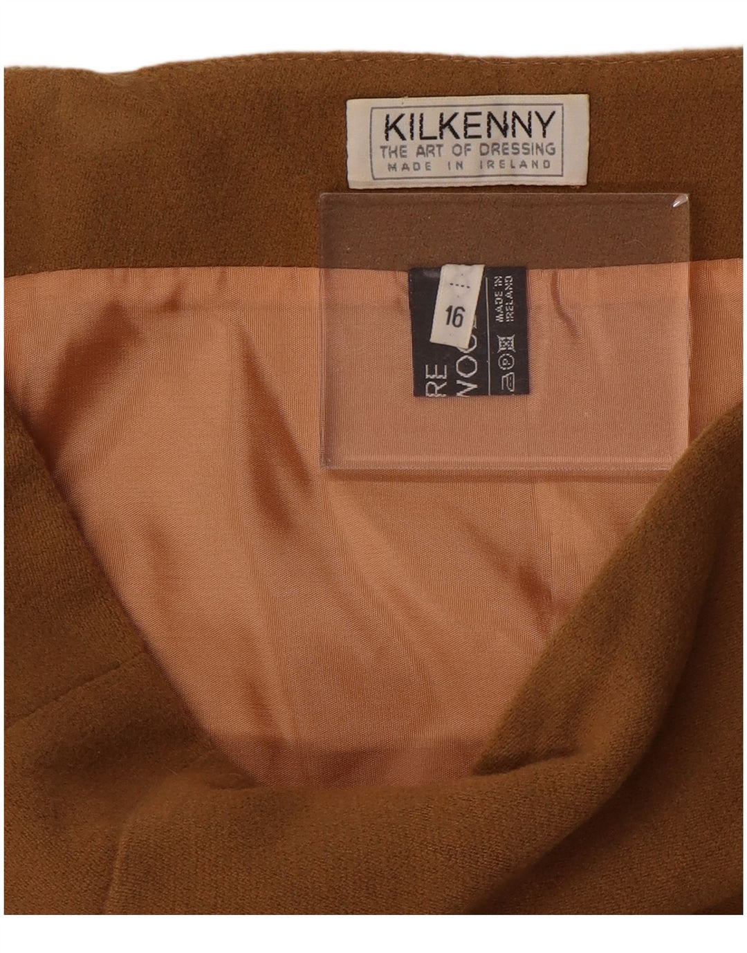 KILKENNY Womens Straight Skirt UK 16 Large W34 Brown Wool