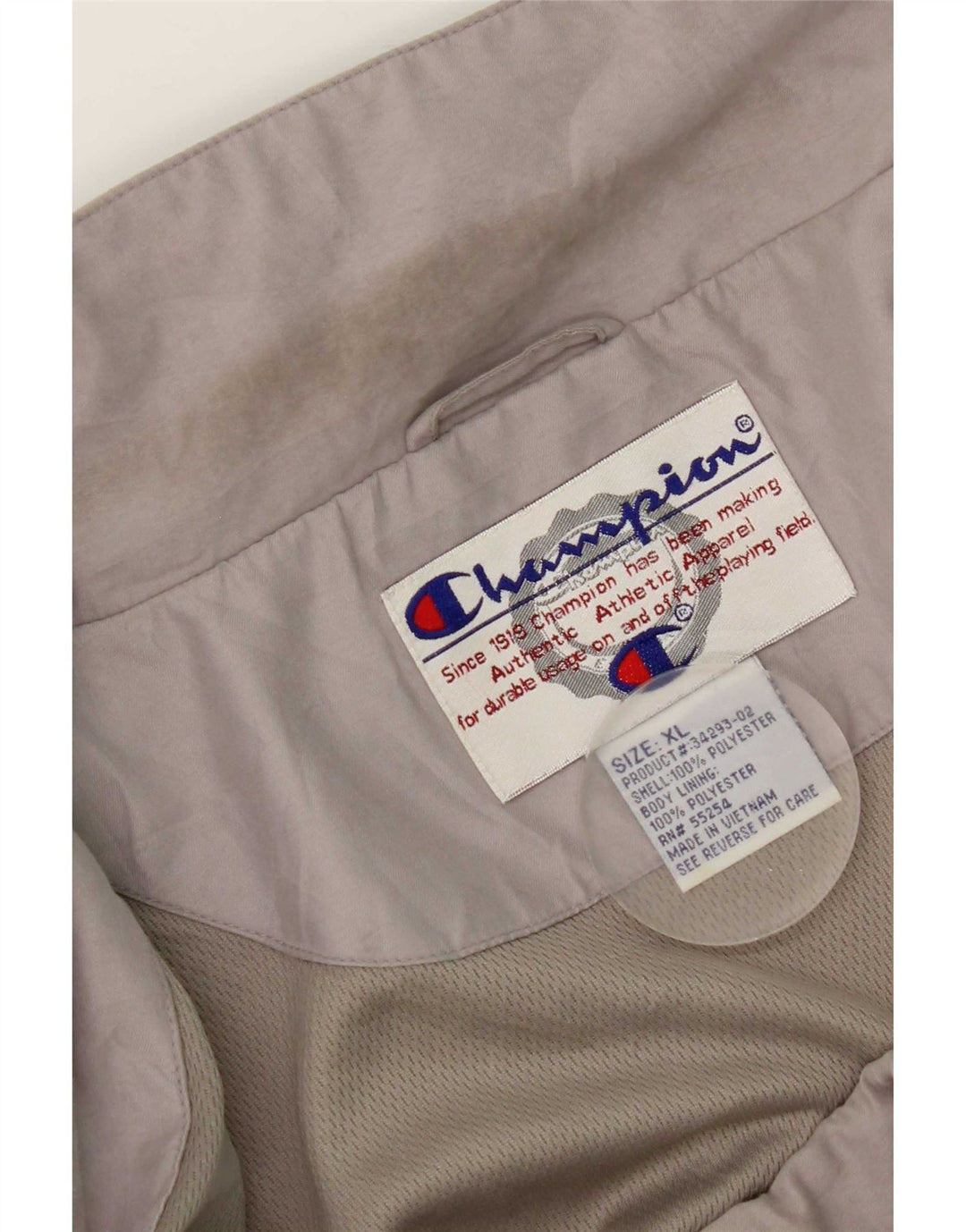 Champion Mens Rain Jacket UK 42 XL Grey Colourblock Polyester
