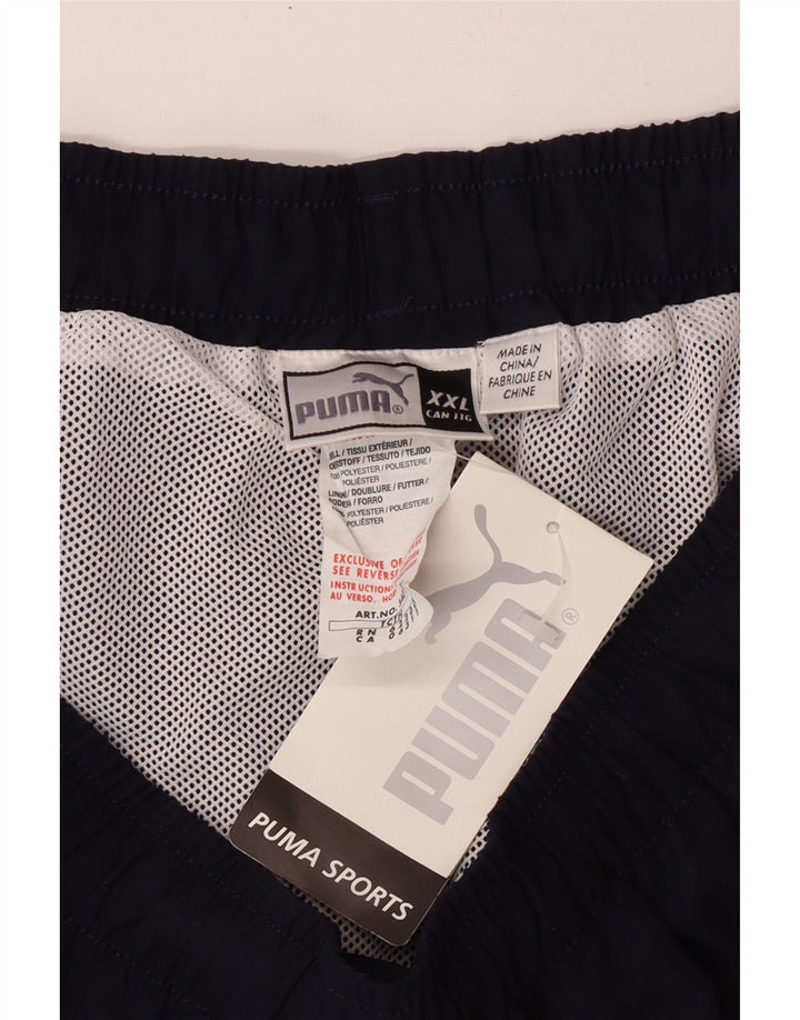 Puma Mens Sport Shorts 2XL  Navy Blue Polyester