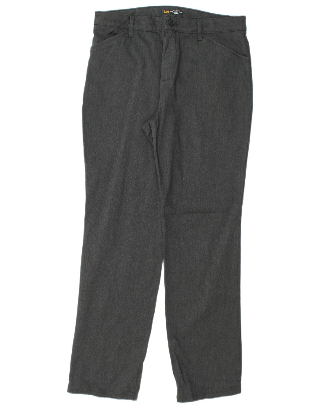LEE Womens Mid Rise Relaxed Fit Casual Trousers US 8 Medium W30 L30 Grey