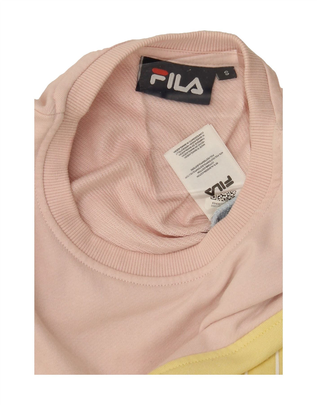 FILA Womens Sweatshirt Jumper UK 10 Small Multicoloured Colourblock Vintage Fila and Second-Hand Fila from Messina Hembry 
