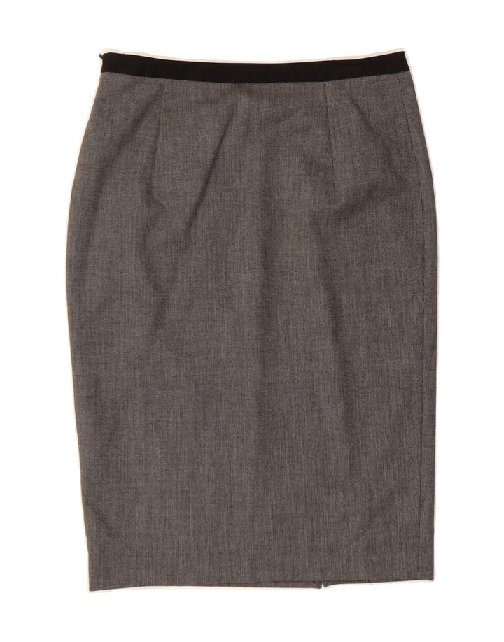 ZARA Womens Pencil Skirt Medium W30  Grey Polyester Vintage Zara and Second-Hand Zara from Messina Hembry 
