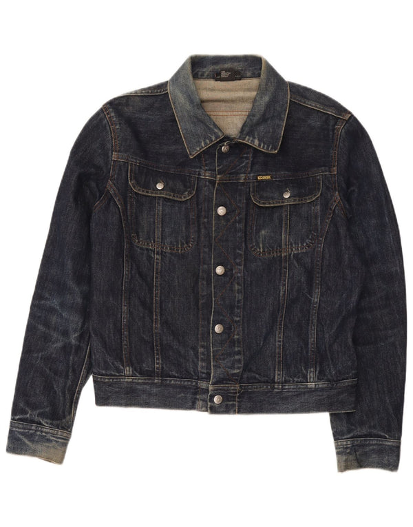 Diesel Womens Denim Jacket UK 14 Medium Navy Blue Cotton