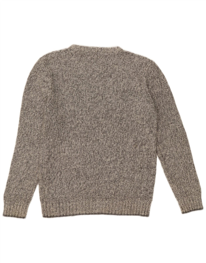Fat Face Mens Crew Neck Jumper Sweater Medium Grey Flecked Cotton