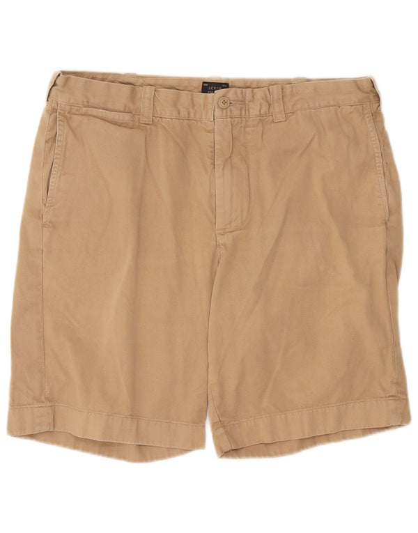 J. Crew Mens Stanton Chino Shorts W34 Large Beige Cotton